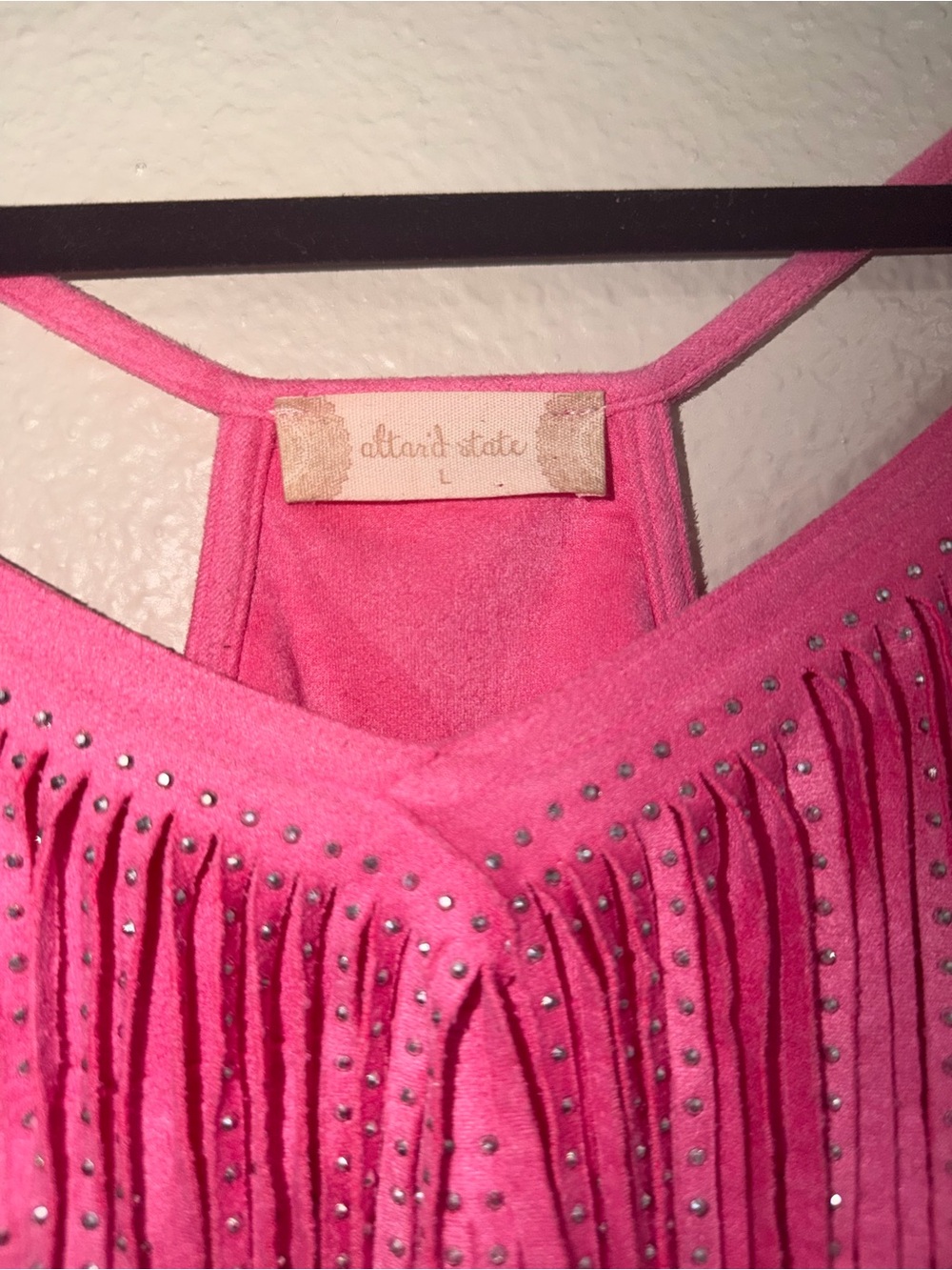 Pink Fringe Cami Tank - Altard State - Picture 3 of 7